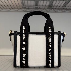 #5 NWT BLACK & CLEAR KS BAG